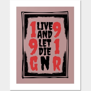 Live And Let Die (Dark version) Posters and Art